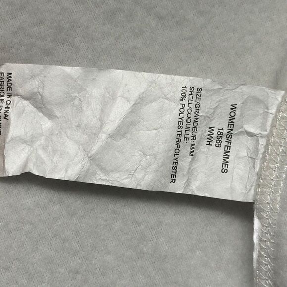 Woolrich Fleece Full Zip Vest Sleeveless Pockets Women’s M White Polyester Warm - Picture 5 of 8